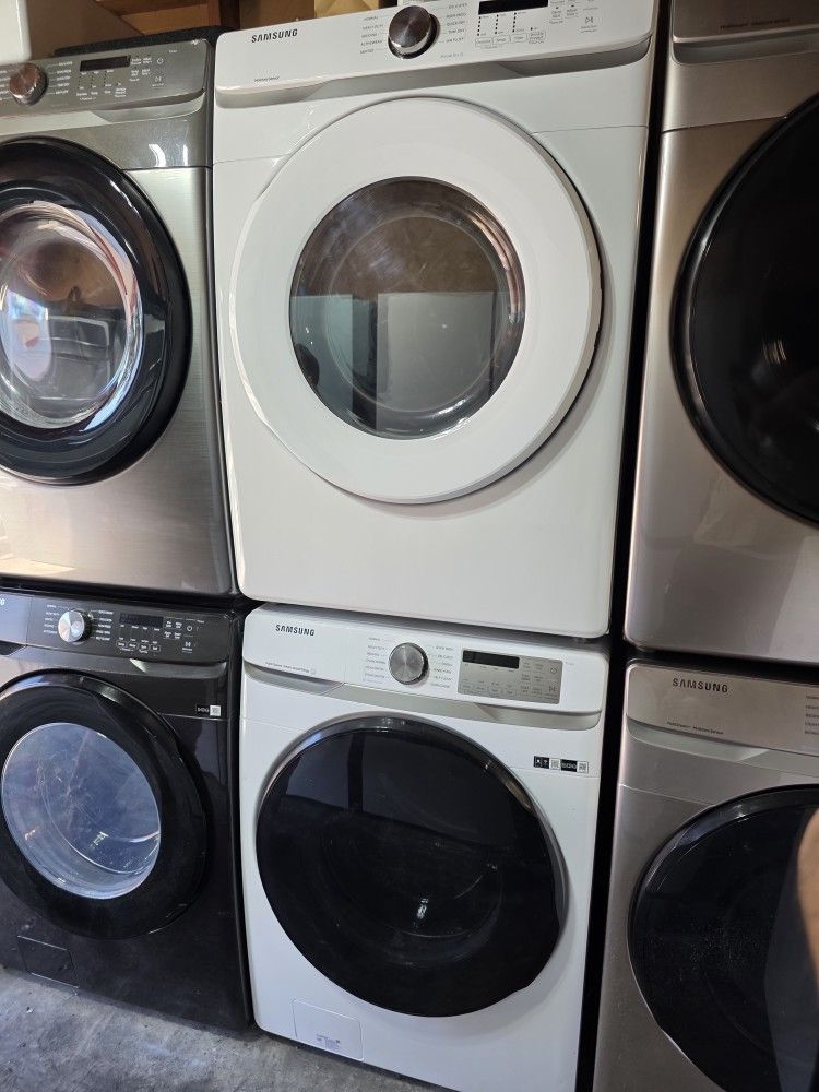 SET SAMSUNG WHASER AND GAS DRYER FRONT LOADER