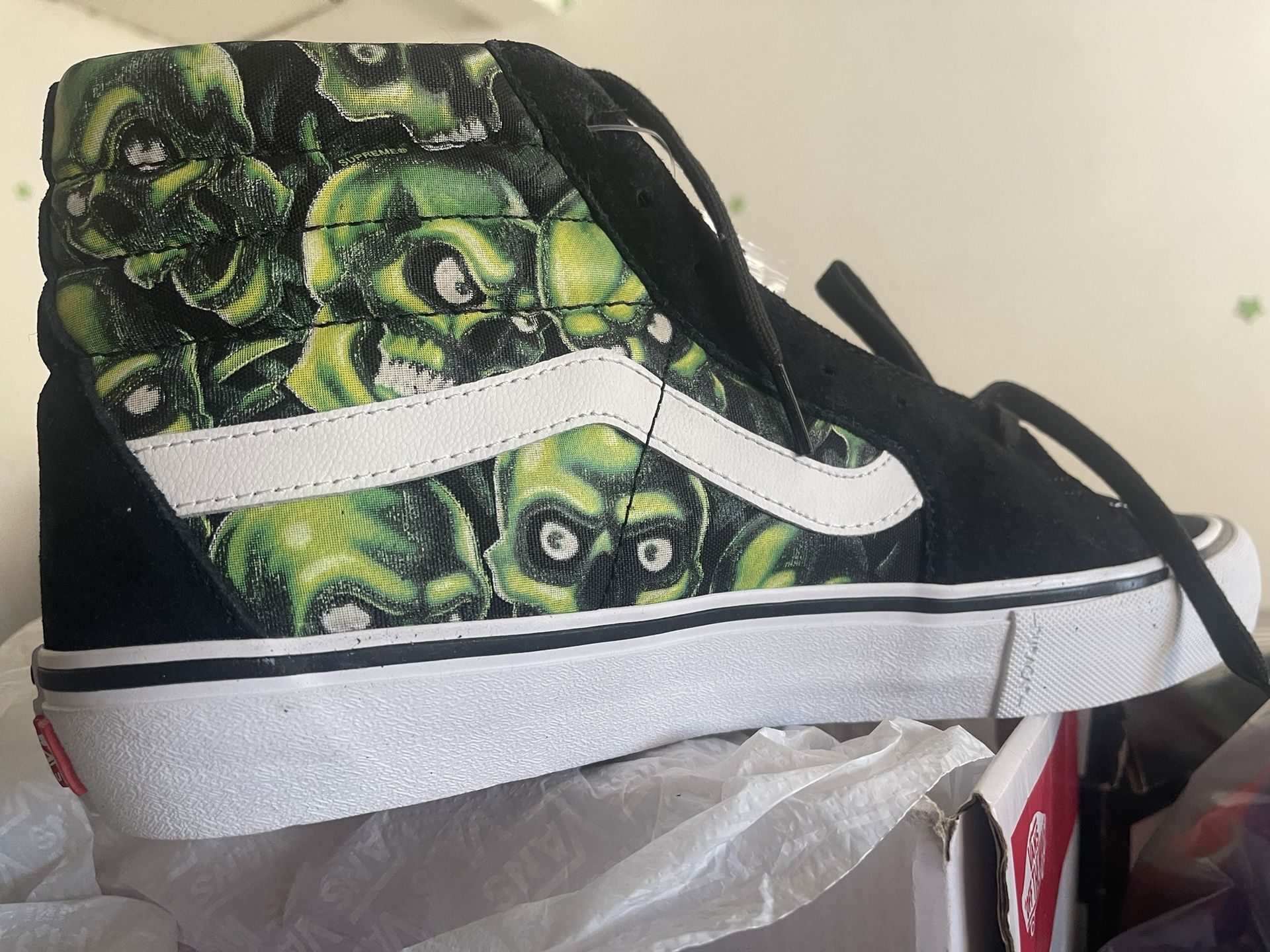 Vans Sk8-Hi x Supreme Skull Pile Green