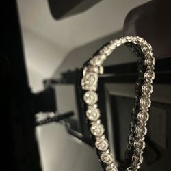 Sliver Real Diamonds Tennis Bracelet 