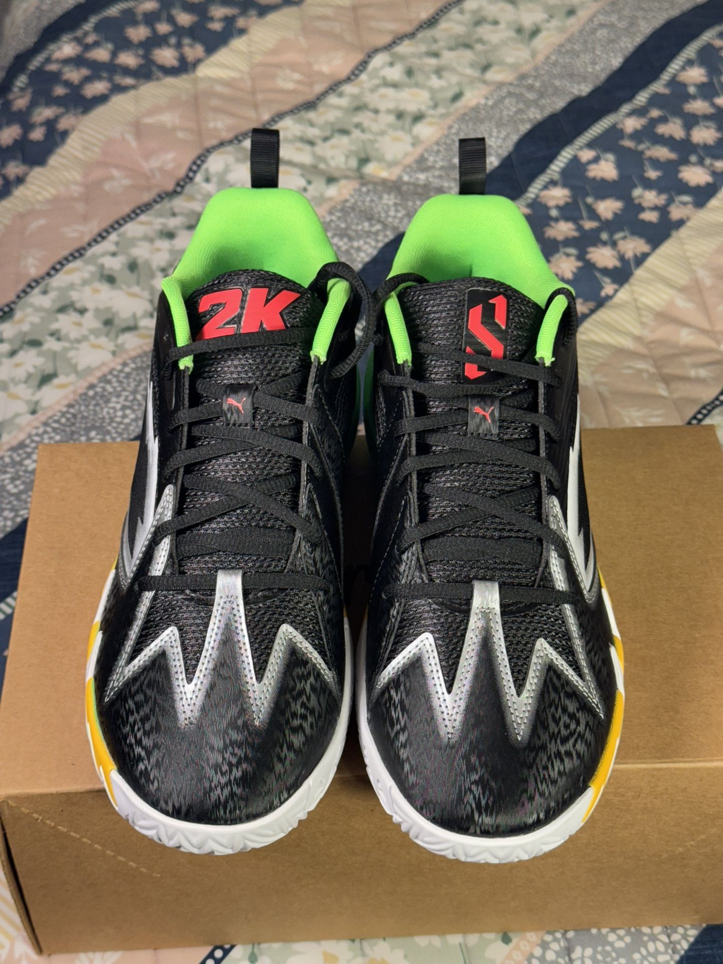 PUMA x 2K Scoot Zeros – Men's US 10 – Black/Fluo Green – Signature