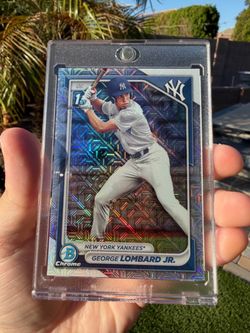 George Lombard Jr. 2024 Chrome Prospects 1st Bowman Yankees