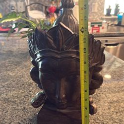 Beautiful Wooden Buddha Head