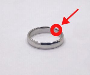 Look closely at the Men’s Silver Wedding band!