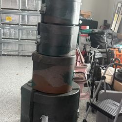 Hard 4 Pcs Drum Travel Set