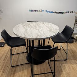 Ashley Furniture Centiar Counter-Height Dining Table + 4 Bar Stools (Great Condition)