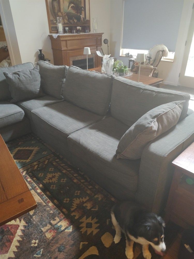 Love Sac Couch For Sale. Blue Gray
