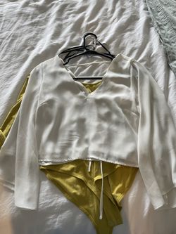 White Satin Top
