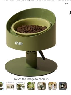 Make Sure Sunflower ceramic pet food dish with holder Brand new in Box