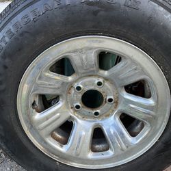 1990s Chrome Wheel With Tire