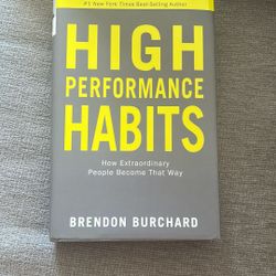 High Performance Habits Book