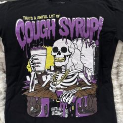 Halloween-Awful Lot of Cough Syrup graphic Tee