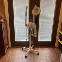Ozone Facial Steamer With Magnifying Light Estheticians Equipment