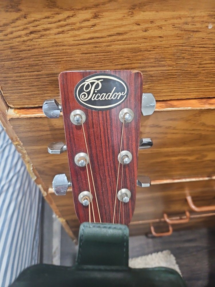 GUITRA MARCA Ricador Con el Cases Marca Chomac Cast Muy Buenas Condiciones