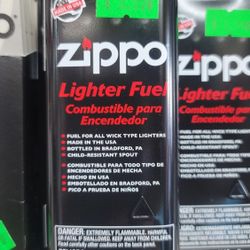 Zippo Lighter Fluid And Flint