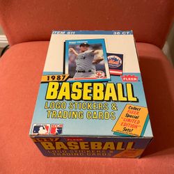 1987 Fleer Baseball Wax Box