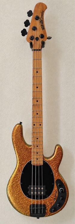 2025 Ernie Ball Darkray gold bar color