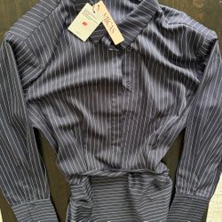 Micas Pinned Stripe Dress 