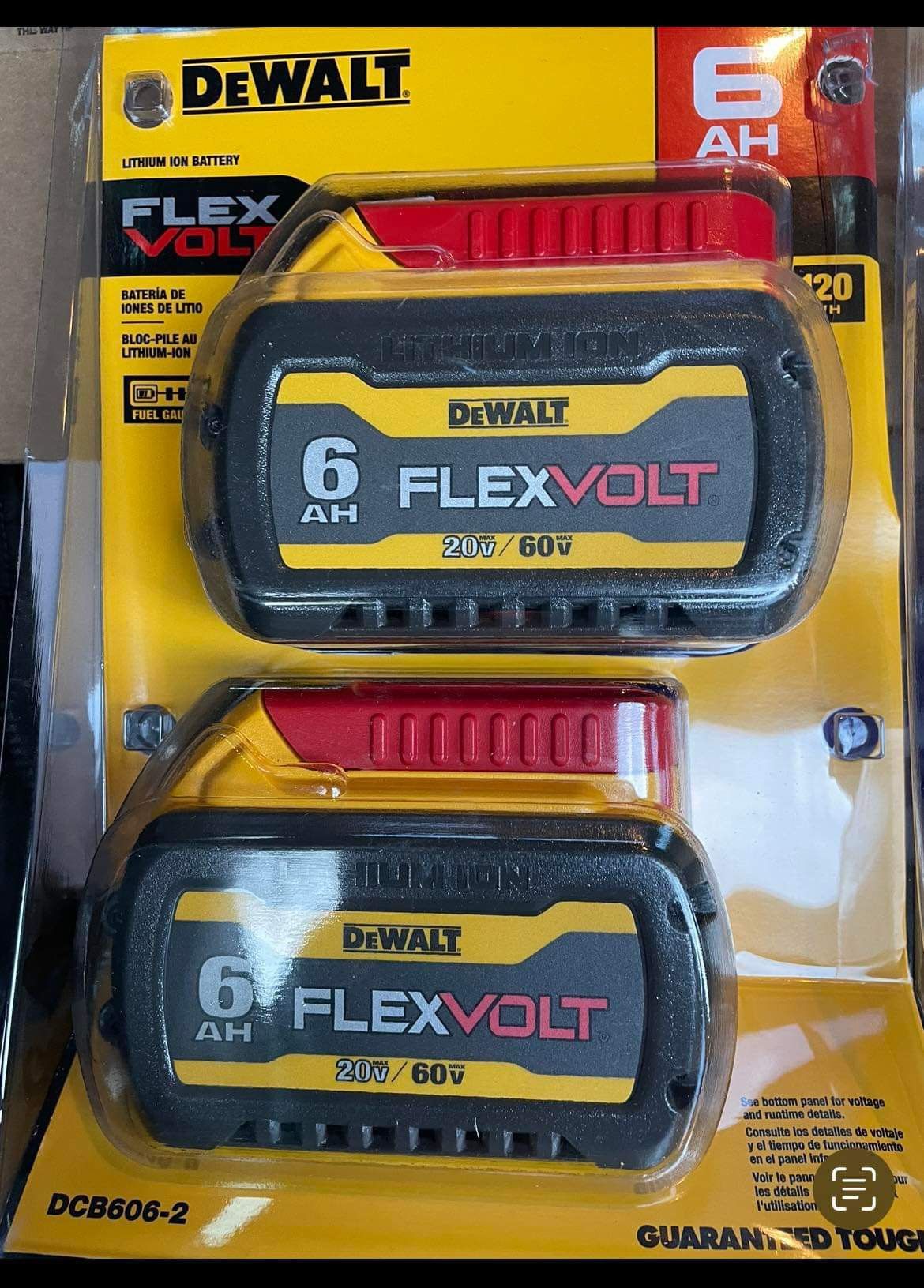 Dewalt 20v Flex volt Batteries New/nuevo