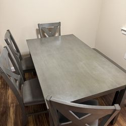 Gray Dining Room Table From Oak Express
