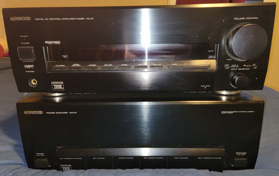 Kenwood, 1 Amplifer and 1 Pre-Amplifer.   BOTH FOR  $100.00       DO NOT GO PAST THIS GREAT DEAL.