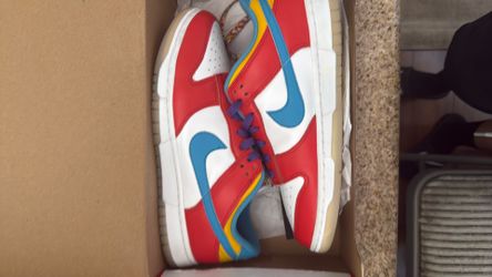 fruity pebble dunks size 9