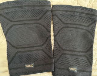 Copper Fit Elite Knee Compression Sleeve L/XL Black 2-Pack Copper Infused