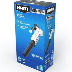 HART 20-Volt 90 MPH at 250 CFM Battery-Powered Axial Blower Kit, (1) 2.0Ah Lithium-Ion Battery