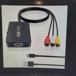 HDMI To RCA Converter, For Older TVs Media Players And Game Consoles