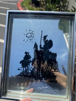 of "Don Quixote and Sancho Panza" by Pablo Picasso