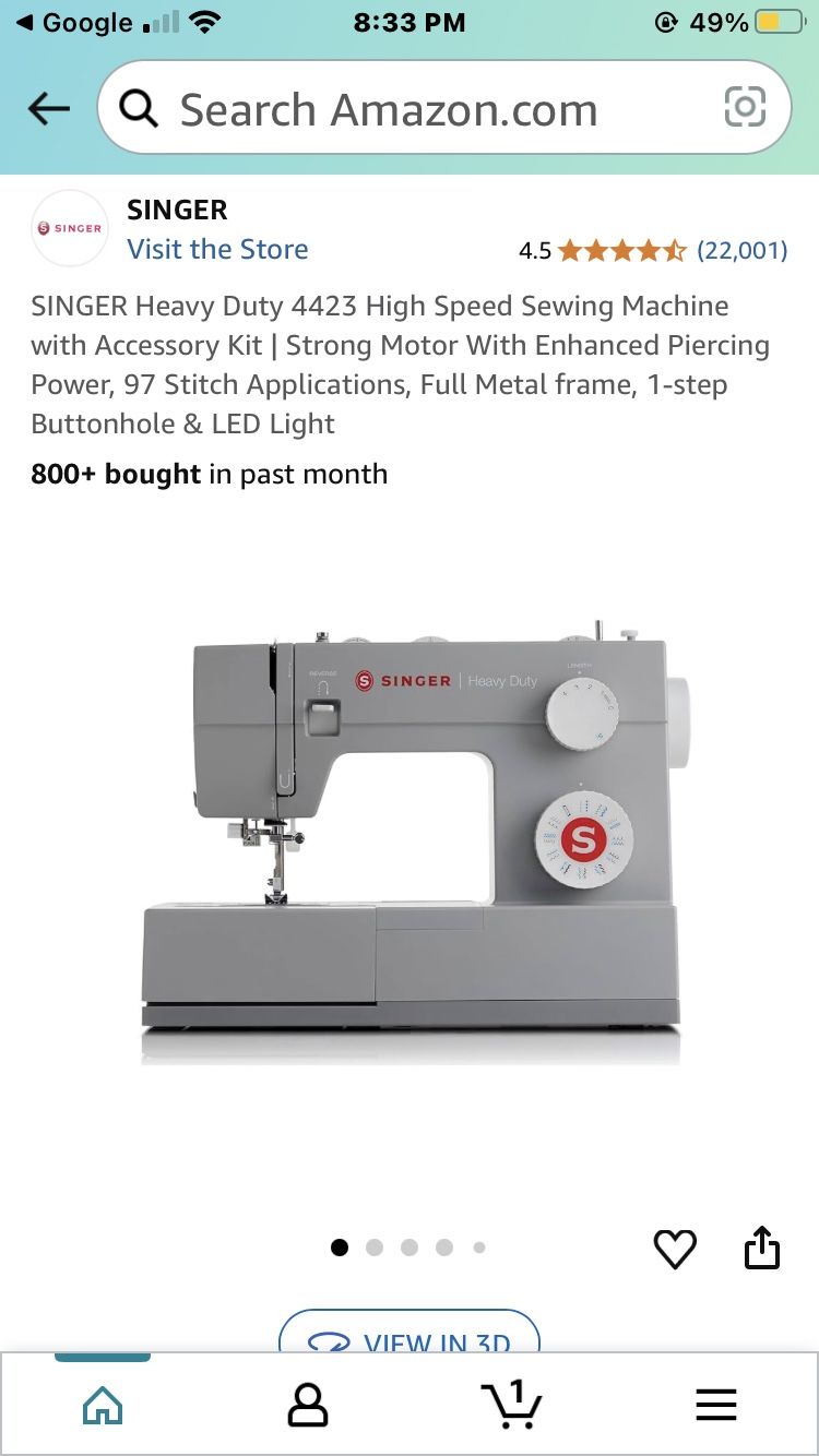 Singer Heavy Duty Sewing Machine