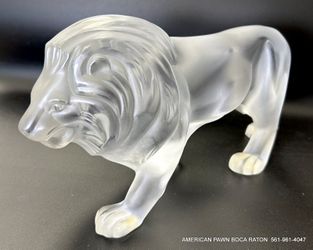 Lalique Regulus Lion France Sculpture Crystal The Lalique 