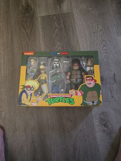 NECA TMNT Zach And Smash Cartoon Line 2pack