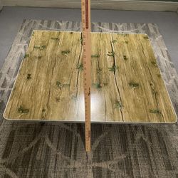 35"Square x 10"H CHABUDAI Low-to-Floor Table w/Folding Legs - posted price is firm.