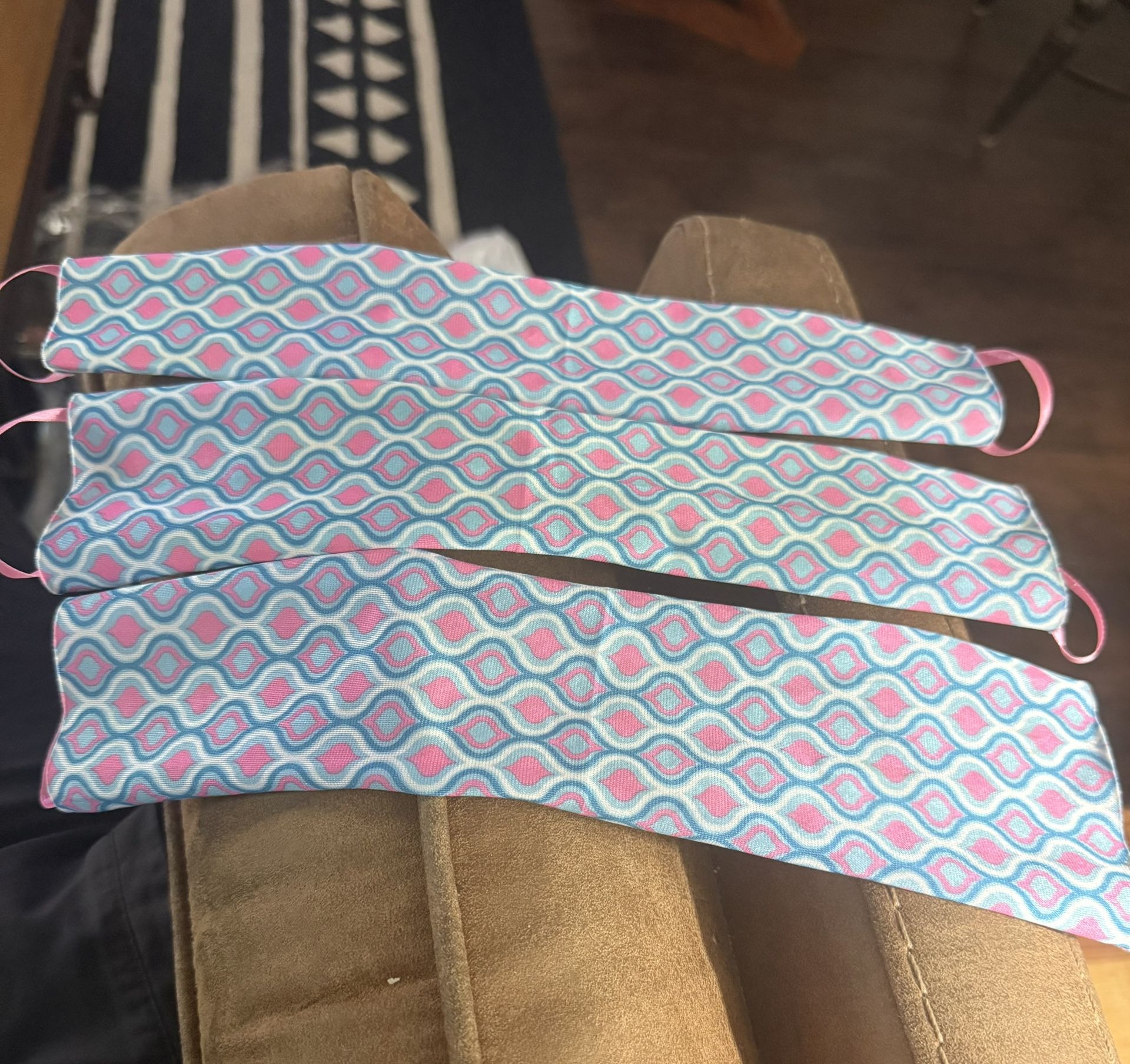 Lot Of 3 Barbie doll HAMMOCK pattern RV DreamCamper campingCloth beach pink blue