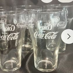 Reduced 80%. Set A Four Vintage Coca-Cola Fountain Glasses