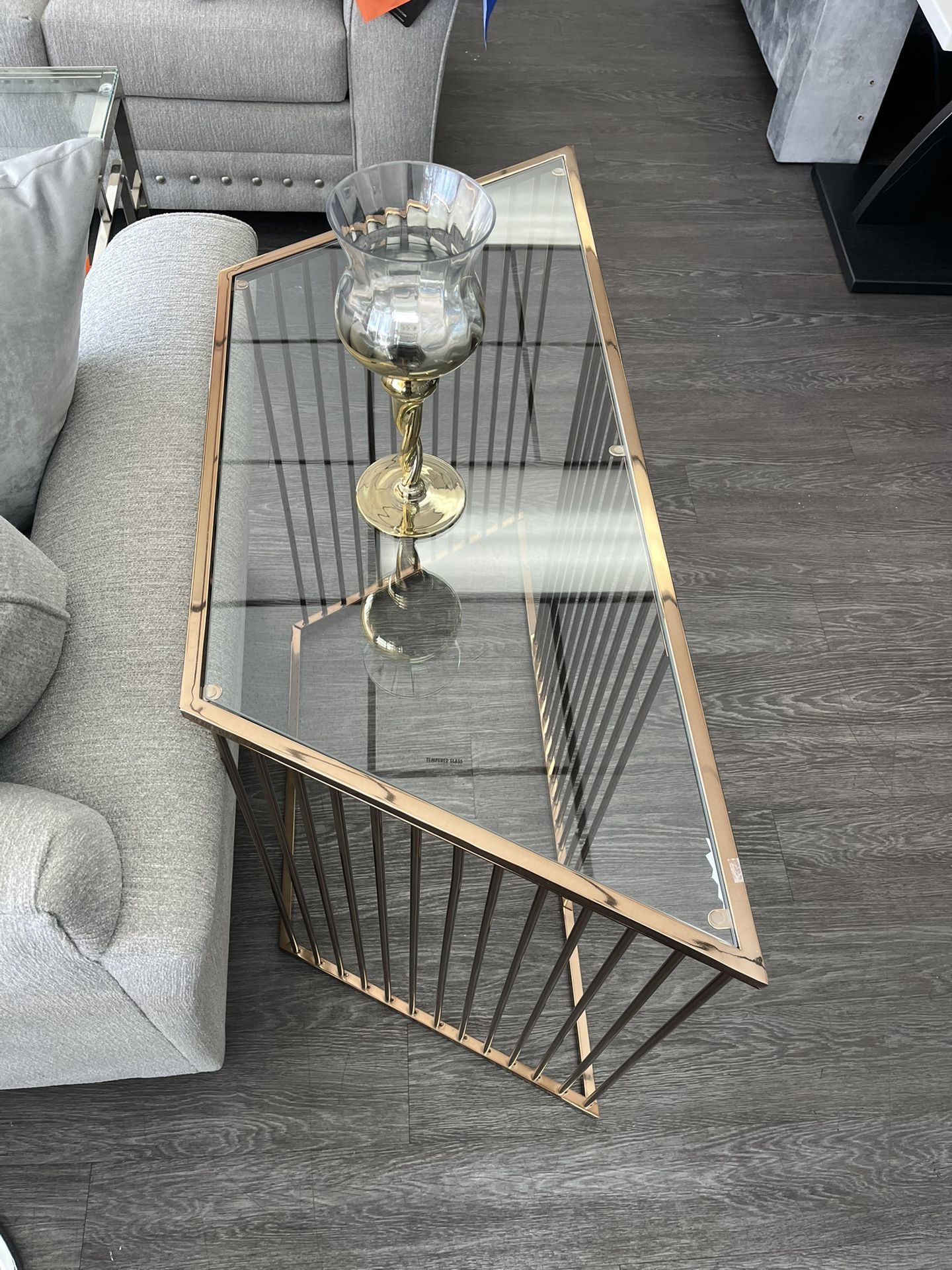 Copper Console Table