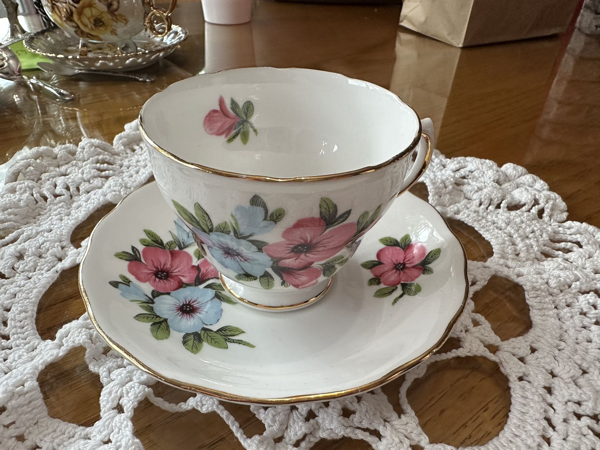 Royals Vale Cup & saucer Made in England By Ridgeway Potteries Bone China 