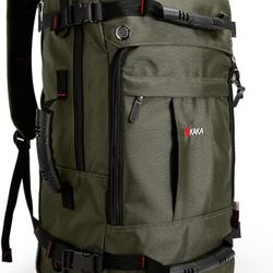 KAKA Travel Backpack,Carry-On Bag Water Resistant Flight Approved Weekender duffle backpack Rucksack Daypack for Men Women (Green upgrade)
. NEW