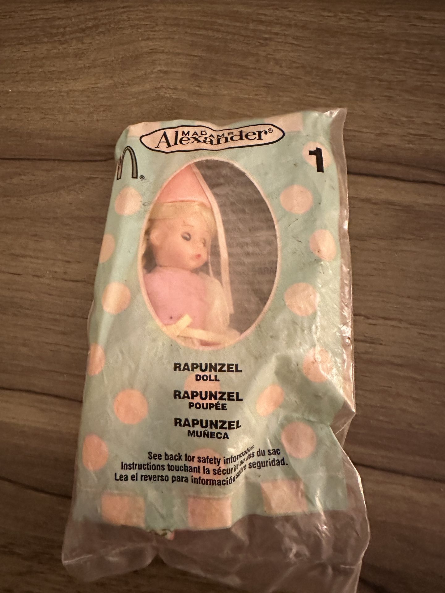 NEW McDonalds Madame Alexander RAPUNZEL Doll Figure 2003 Happy Meal 5" Toy