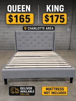 Brand new king $175 Queen $165 mattress not included