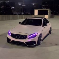  DRL LED RGB For Mercedes 2014-2018 C Class W205 C217 C300 C63 C43 Headlight