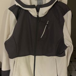 White and Black fleece jacket size XL by Free Country