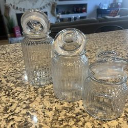 Gibson 6 Piece Glasse Canister Set 