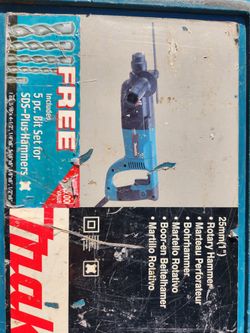 Makita Rotary Hammer In Hard Plastic Carying Case