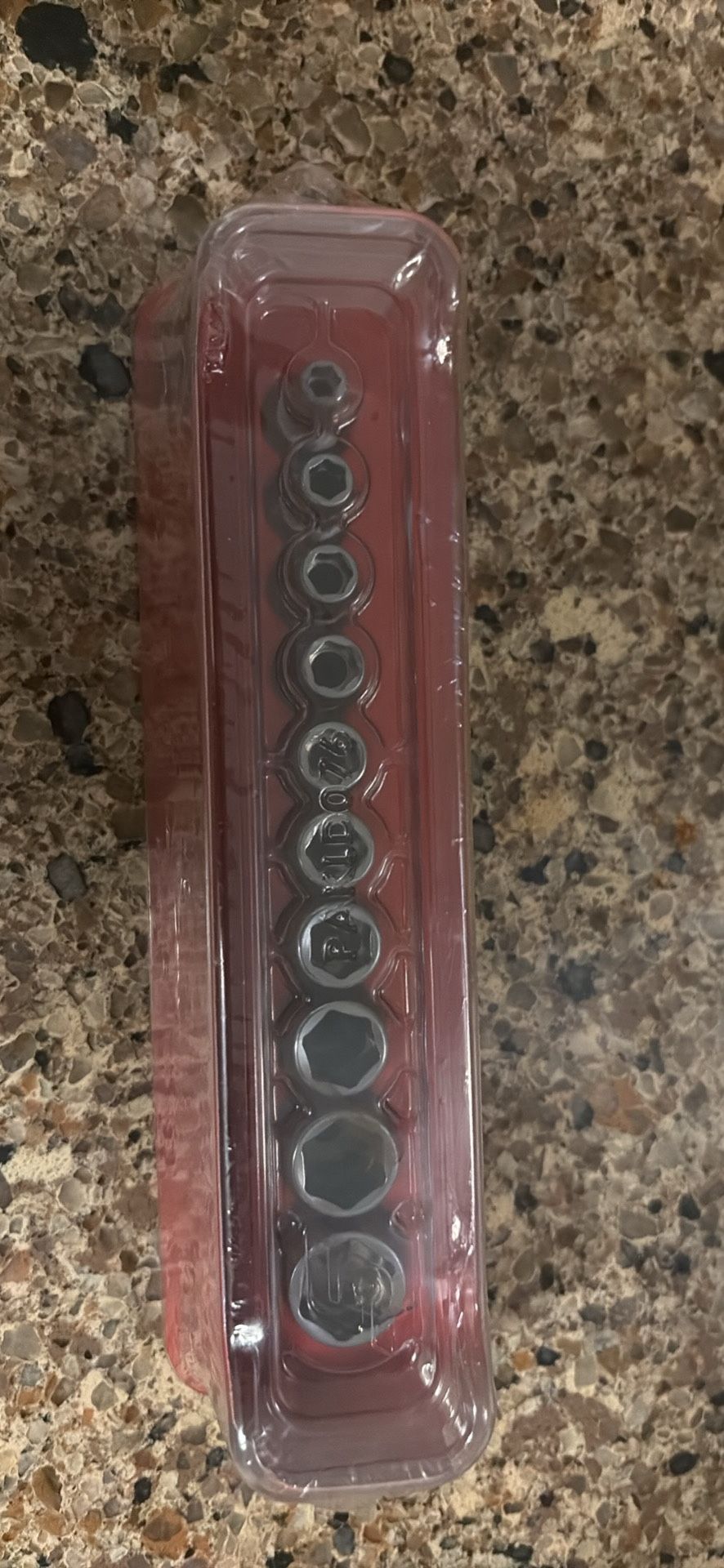 10 Piece SAE flank drive xtra semi deep socket set