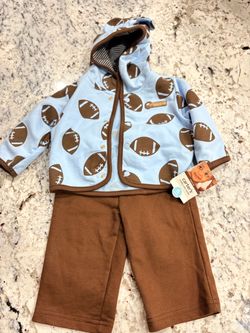 New Carter's Baby 3-Piece Football Outfit Set