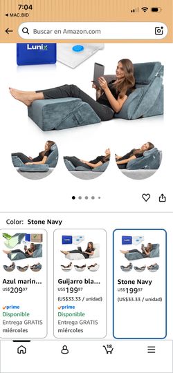 Lunix 6 Piece Orthopedic Wedge Pillow Set