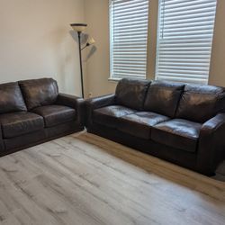 Leather Couch & Loveseat