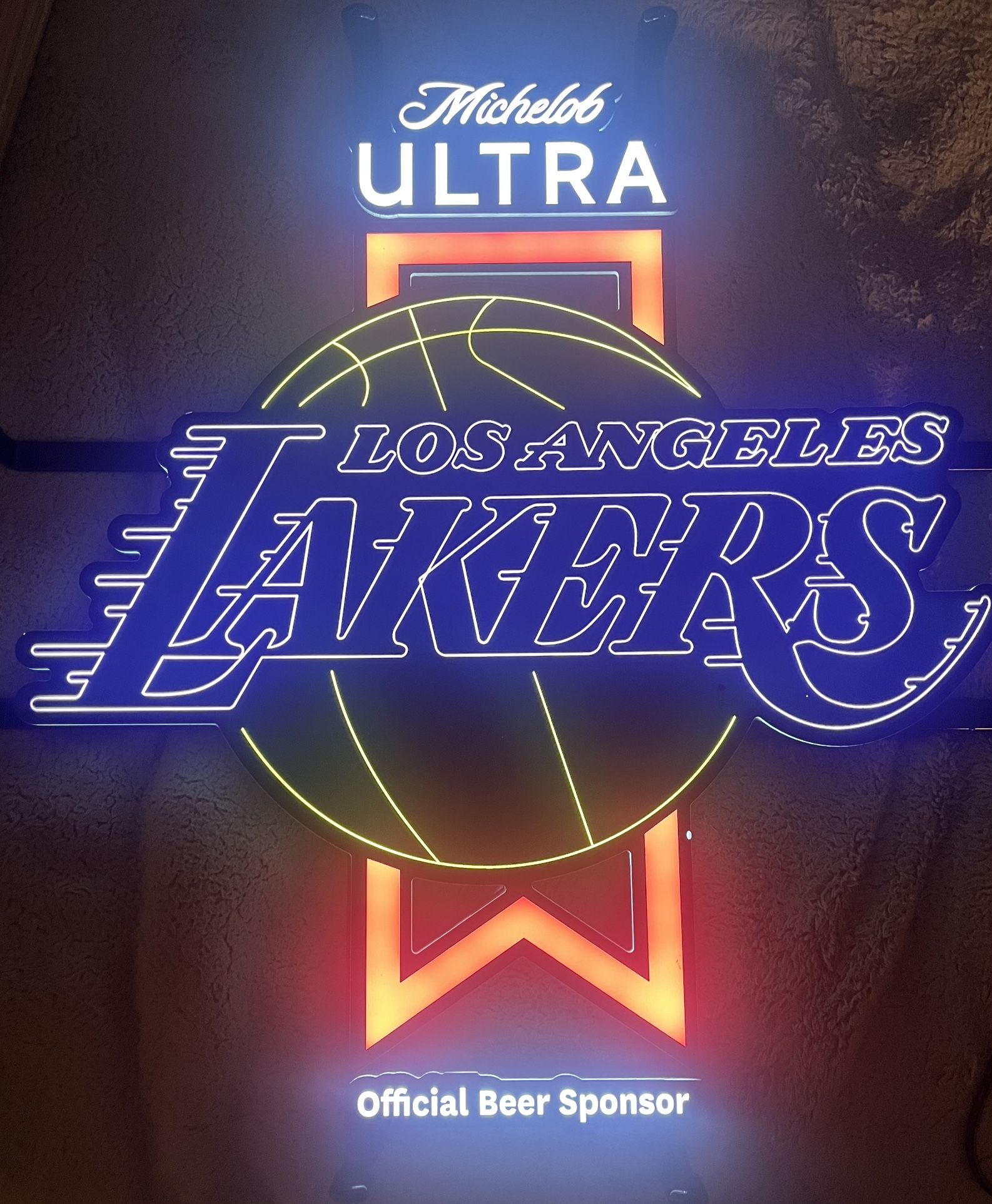 Neon Beer Light LA Lakers