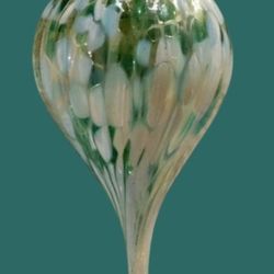 VINTAGE VENETIAN HAND BLOWN IRIDESCENT FINIAL GLASS CHRISTMAS ORNAMENT